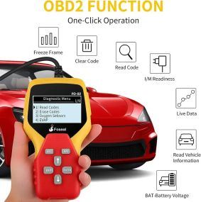 Дротовий сканер OBD2 Foseal,FO-02, зчитувач коду OBDII Plug and Play