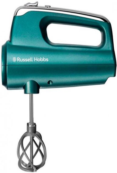 Миксер Russell Hobbs 25891-56 Turquoise, 350 Вт, 5 наст.скорости, режим turbo, футляр, бирюзовый (25891-56) | Зображення 1