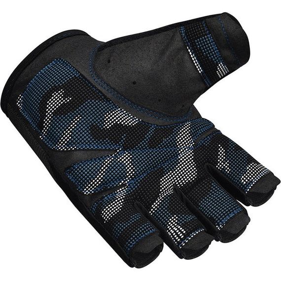 Рукавички для фітнесу RDX T2 Half Blue M | Зображення 5