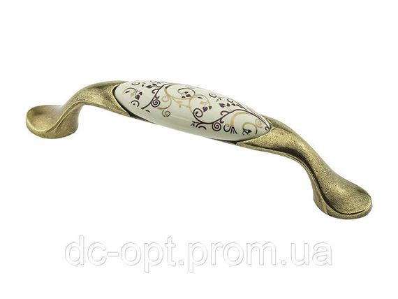 Ручка DP 19/96 G4/MLK16 Антична Бронза/Коричневий Орнамент ДС ОптимаЛайн