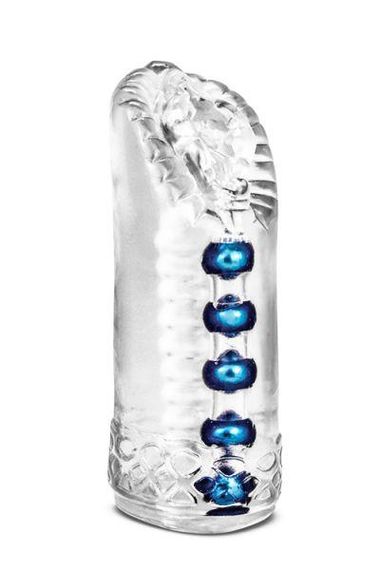 Мастурбатор нереалістичний Blush M For Men з кульками, прозорий Sex Aura | Зображення 1