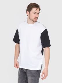 Футболка чоловіча чорно-біла, 3XL