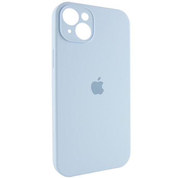 Чохол Silicone Case Full Camera Protective (AA) для Apple iPhone 15 Plus (6.7") Блакитний / Sweet Blue | Зображення 1