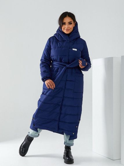 Пуховик арт. А-032 яскравий синій