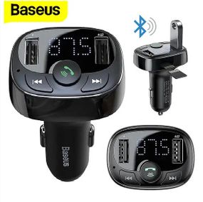 FM трансмиттер Bluetooth модулятор Baseus S-09 2USB CCALL-TM01 адаптер зарядное устройство Черный