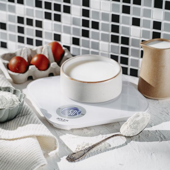 Ваги кухонні електронні Adler AD 3180 до 10 кг зі скляною платформою | Зображення 7