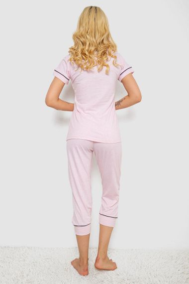 Пижама женская, цвет розовый, 243R19008 | Зображення 3