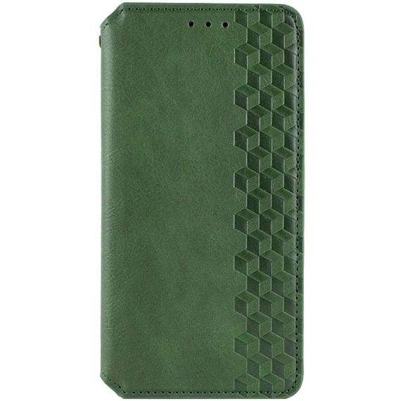 Кожаный чехол-книжка GETMAN Cubic (PU) для Oppo A38 / A18 Зеленый