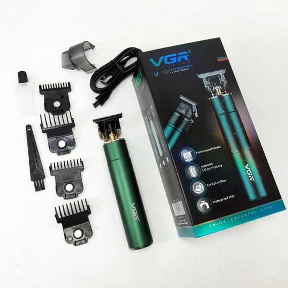 Машинка для стрижки акумуляторна VGR V-186 триммер для волосся та бороди | Зображення 8