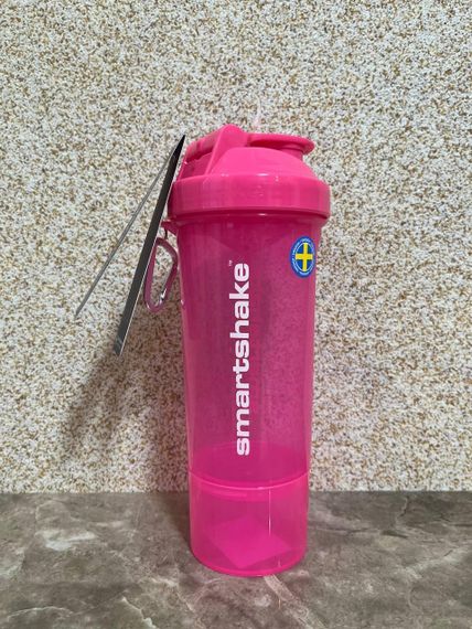Спортивний шейкер SmartShake Slim 500ml Neon Pink | Зображення 6