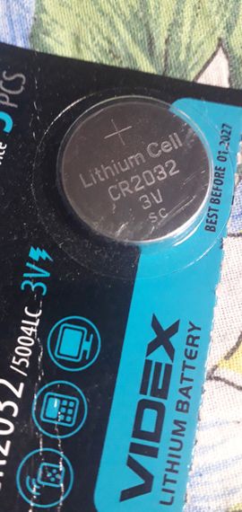 Батарейка lithium cell cr2032 3v sc videx | Зображення 1