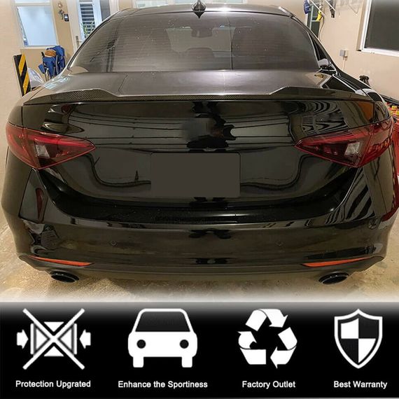 Спойлер V3 (Карбон) для Alfa Romeo Giulia 2016-2022 рр | Зображення 3