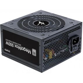 Блок питания Zalman 500-TXII MegaMax (500W),80+,aPFC,120мм,24+(4+8),6xSATA,2xPCIe,+3,1xFDD (ZM500-TXII)