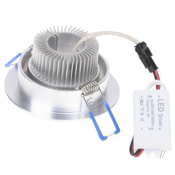 Светильник точечный LED-106/3W Warm white | Зображення 3