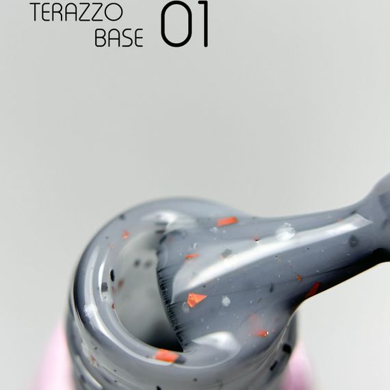 База для гель-лаку Toki-Toki Terazzo Base TR01 з поталлю 5мл | Зображення 1