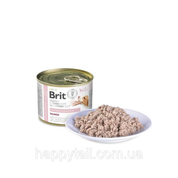Корм вологий Brit VetDiet Hypoallergenic 200 г для собак із харчовою алергією з лососем | Зображення 1