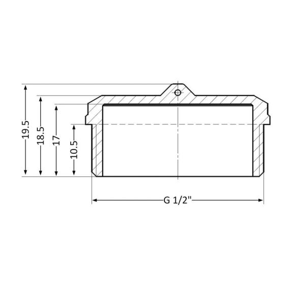 Заглушка Thermo Alliance Standart 1/2" НР SD40315 | Зображення 1