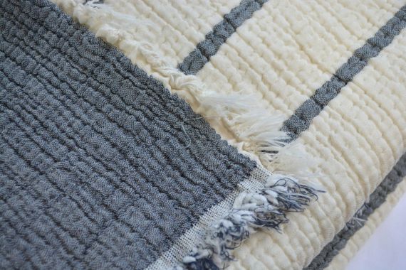 Муслиновое покрывало Moss Exclusive Muslin 230 х 250 см. Lacivert | Зображення 1