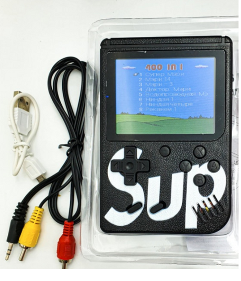 Ретро приставка Sup консоль с цветным LCD экраном без джойстика 8-bit 400 игр | Зображення 2