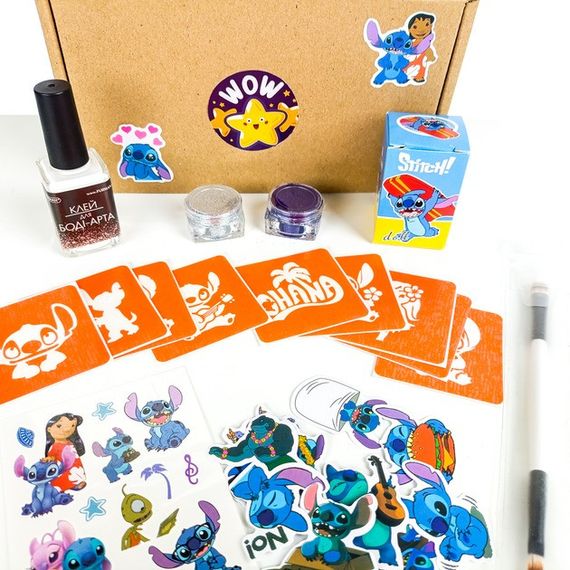 Набор для био-тату "Wow Box Стич" wow-box-stich-1 для 1 ребенка | Зображення 1