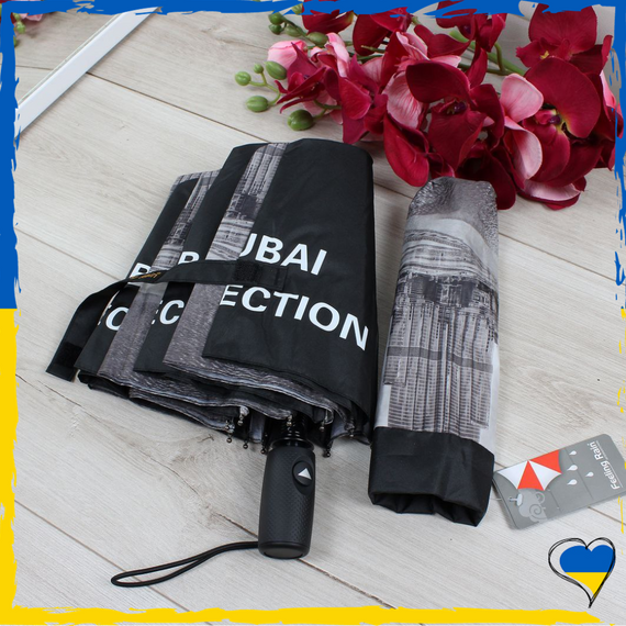 Парасолька жіноча Dubai. Антивітер. Парасолька напівавтомат Дубай | Зображення 2