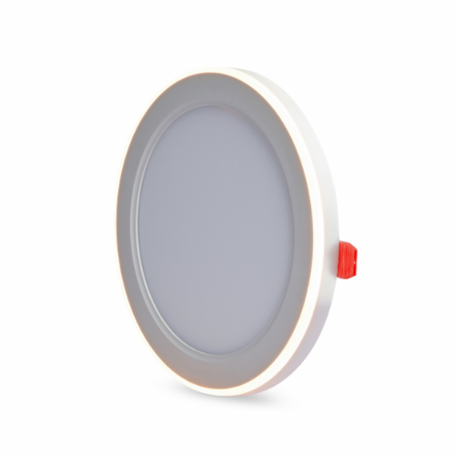 LED Світильник врізний 12W+4W 5000+2700К з декоративною підсвіткою VL-DL4R-1252 Videx | Зображення 1