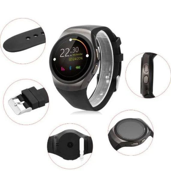 Умные Smart Watch KW18. Цвет: черный | Зображення 1