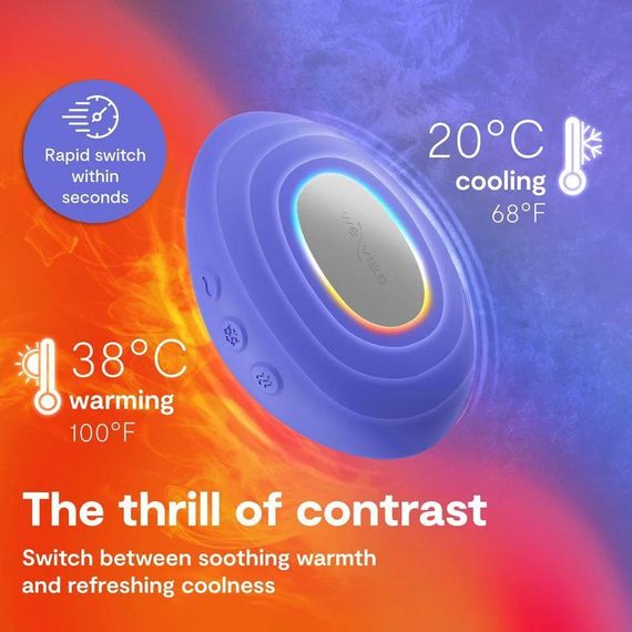 Кліторальний вібратор We-Vibe Temp Lavender Blue з функцією нагрівання та охолодження, синій Sex Aura | Зображення 9