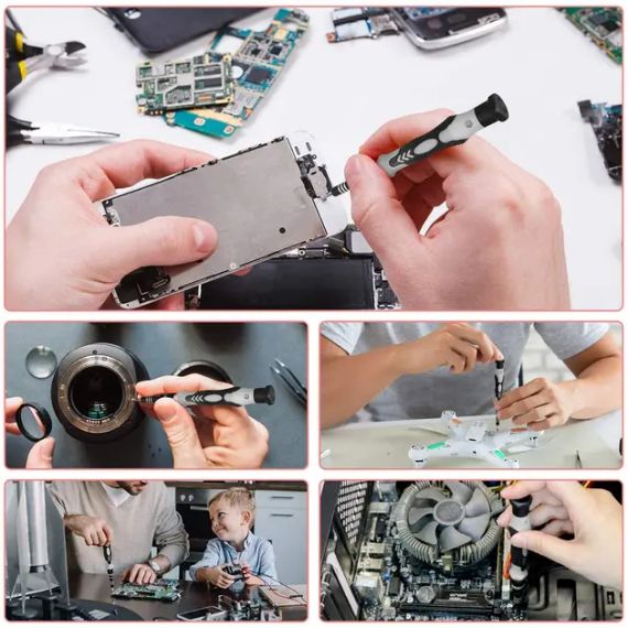 Професійний набір викруток 135 в 1 для ремонту телефону, годинника, планшета | Зображення 4