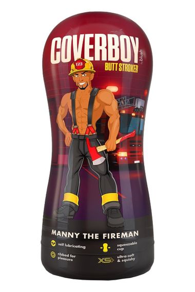 Мастурбатор анал Blush Coverboy у колбі, коричневий, 18.5 см Sex Aura | Зображення 4