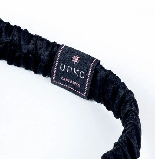 Маска на очі з написом Bitch! від UPKO, шовкова, Black | Зображення 2