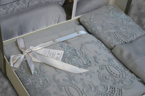 Комплект постельного белья First Choice Vip Satin Moonlight 200x220 Hillary Grey | Зображення 4