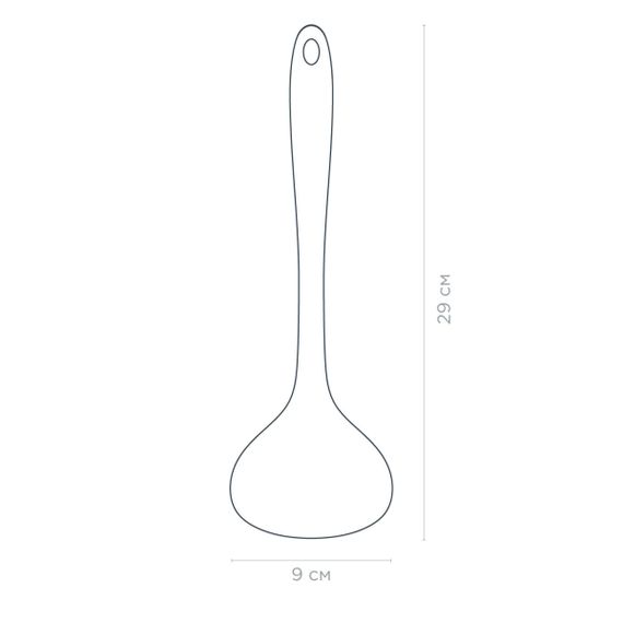 Половник Vinzer Culinary VZ-50664 29х9 см бежевый | Зображення 1
