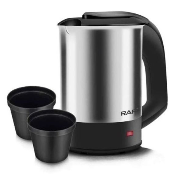 Электрочайник от 220В компактный RAF R-7887 с двумя чашками SV-327 в комплекте | Зображення 3