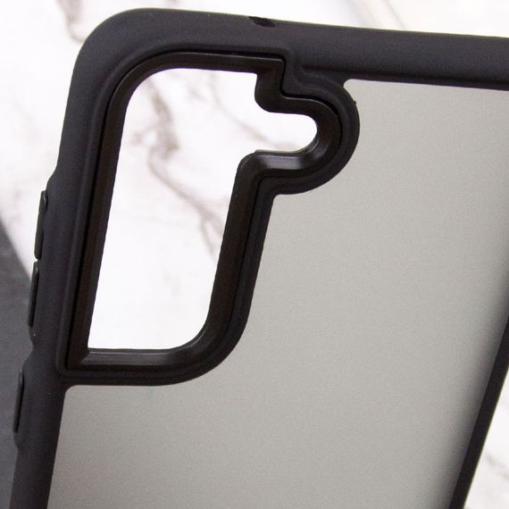 Чохол TPU+PC Lyon Frosted для Samsung Galaxy S22 Black | Зображення 4