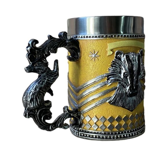Кружка Чашка Бокал 3D  Нержавеющая Сталь Гарри Поттер Hufflepuff 500мл | Зображення 5