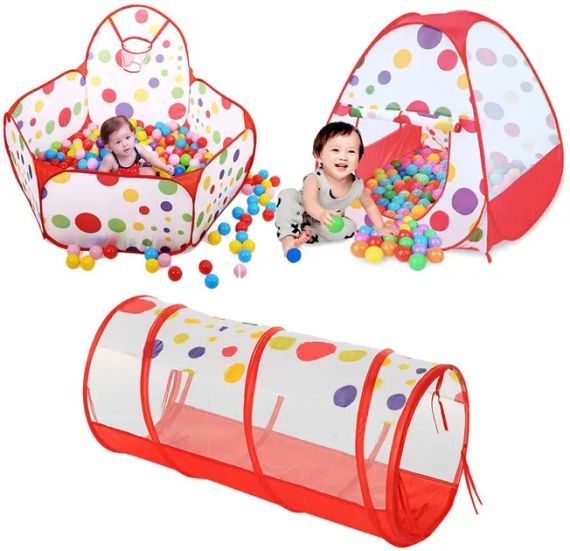 Намет дитячий ігрова замок 3 в 1 Будиночок-Шатер-Басейн | Зображення 2