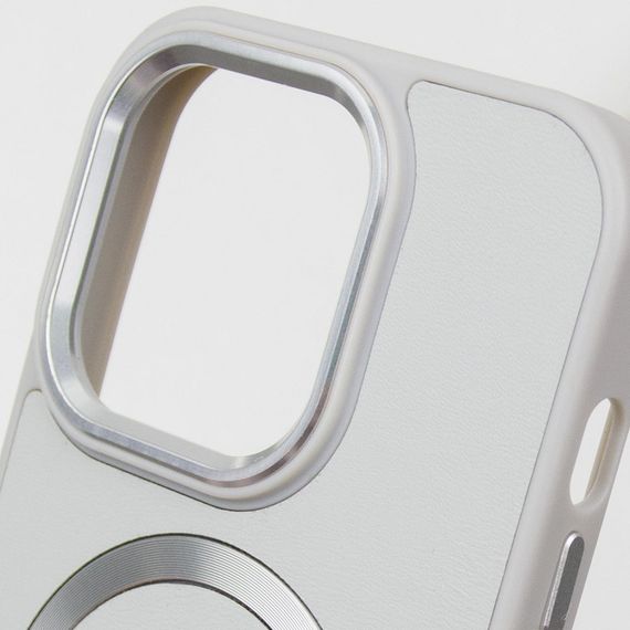 Шкіряний чохол SnapCase with MagSafe для Apple iPhone 14 Pro Max (6.7") Grey | Зображення 5