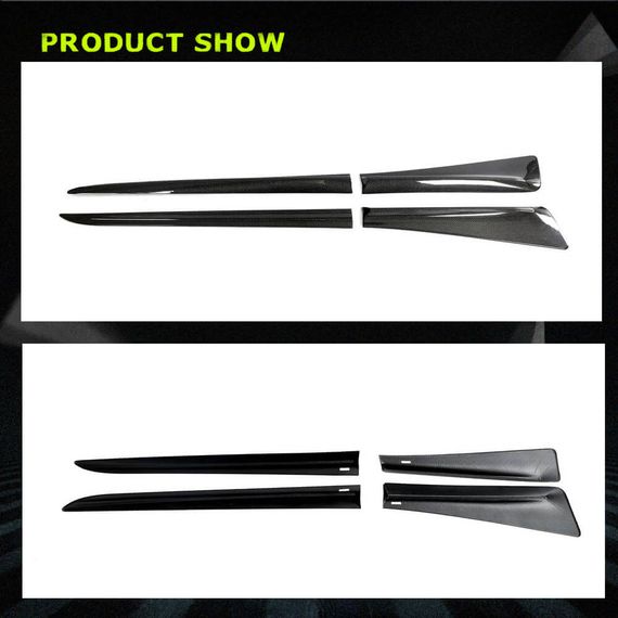 Боковые пороги (Карбон) для Smart 1 2022- гг | Зображення 5