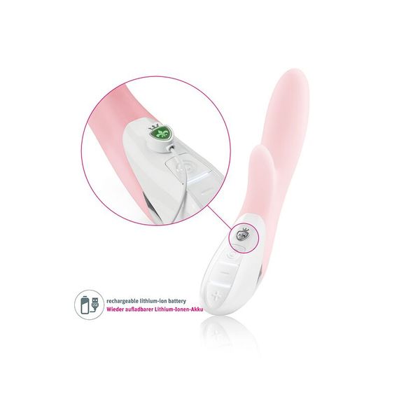 Вібратор-кролик Mystim Danny Divido Candy Rose з глибокою вібрацією, 2 мотори | Зображення 5