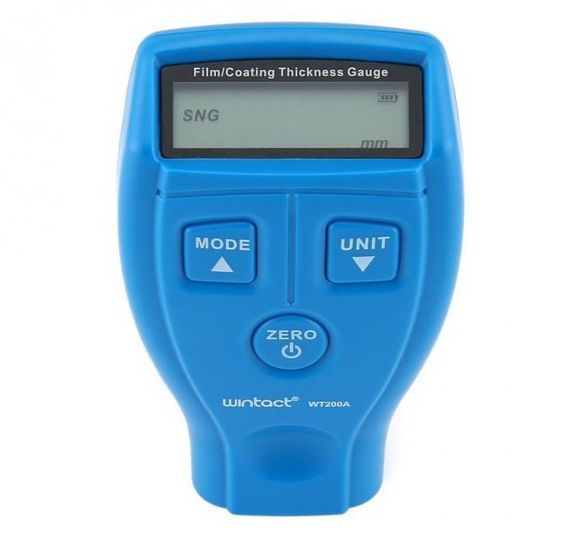 Тестер товщини фарби (товщиномір) Fe/nFe, 0-1800 мкм WINTACT WT200A | Зображення 4