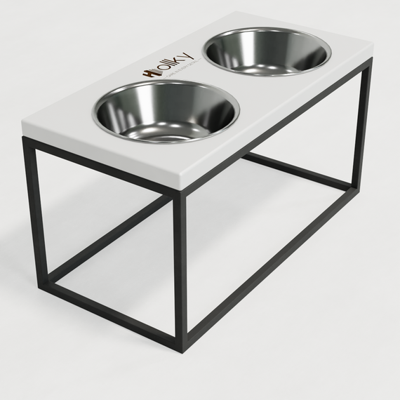 Миски на подставке для средних и больших собак Hollky Base L (2 × 0,95 л) BL-422120-GRWH | Зображення 9