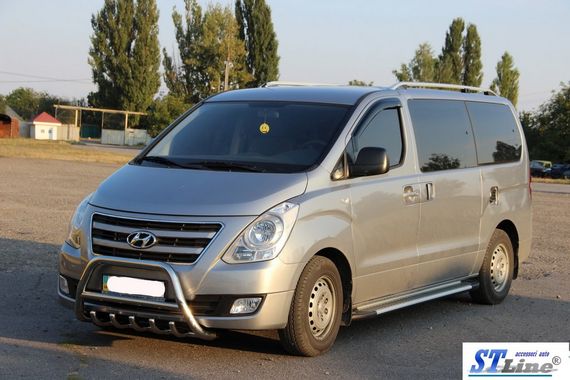 Кенгурятник WT003 (нерж.) для Hyundai H200, H1, Starex 2008-2024 гг | Зображення 1