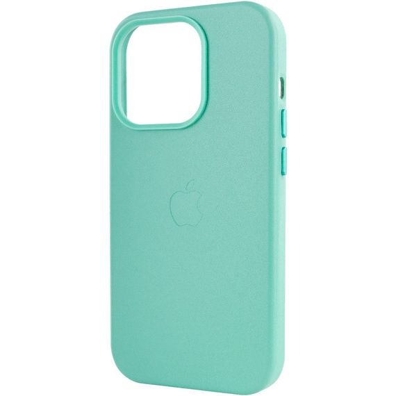 Шкіряний чохол Leather Case (AA Plus) with MagSafe для Apple iPhone 14 Pro Max (6.7") Ice | Зображення 5