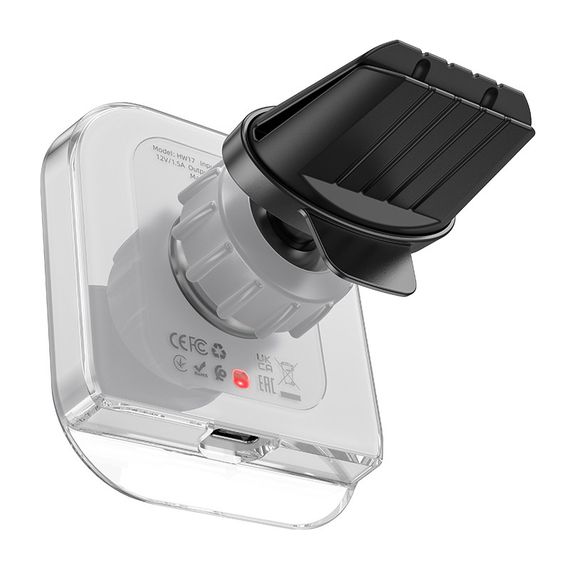 Автотримач з БЗП Hoco HW17 Crystal (air outlet) Gray | Зображення 1