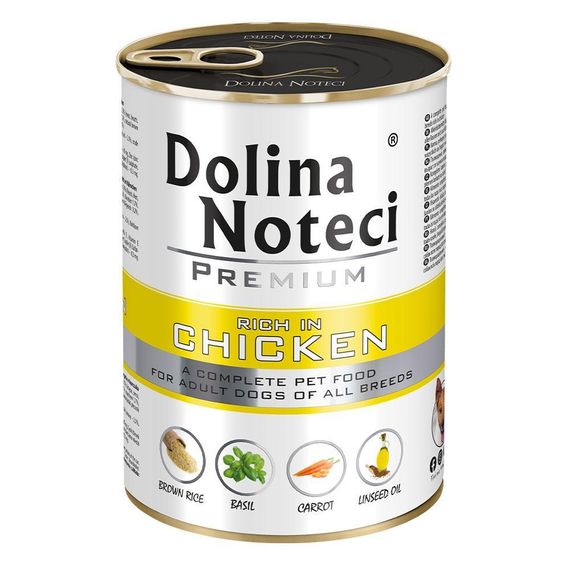 Dolina Noteci Premium 400г консерва для собак с курицей, овощами и рисом