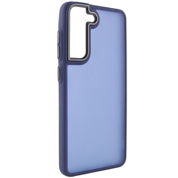 Чехол TPU+PC Lyon Frosted для Samsung Galaxy S21 FE Navy Blue