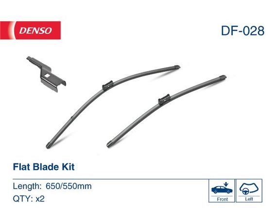 Комплект склоочисників DENSO DF-028 Flat Blade Kit 650/550 мм