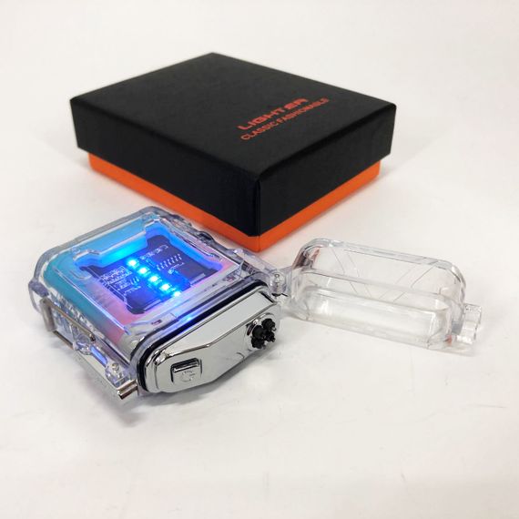 Зажигалка в подарочном футляре HL-517, Зажигалка электрическая дуга, Зажигалка WL-943 для путешествий | Зображення 8