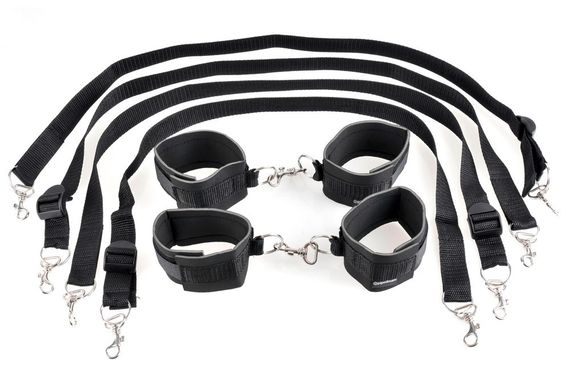 Бондажний набір - FFS Cuff & Tether Set Black Sex Aura | Зображення 1